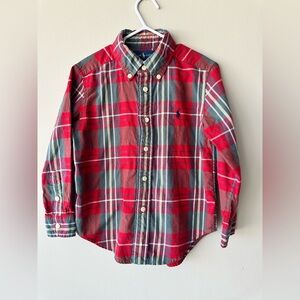 Ralph Lauren Plaid Performance Flannel Shirt Size 4T